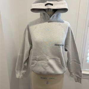 Essentials Light Gray Men's Hoodie